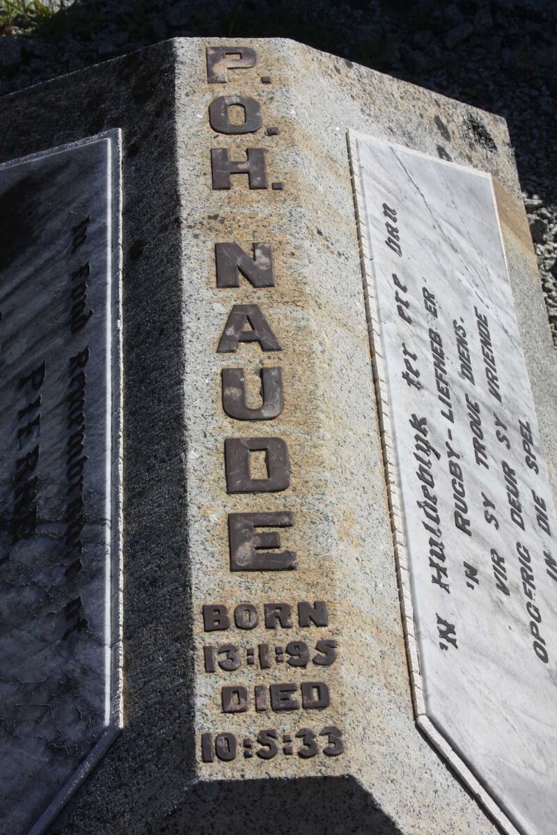 NAUDE P.O.H. 1895-1933 