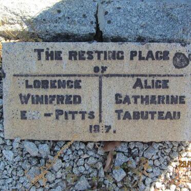 PITTS Florence Winifred, Reid -1917 :: TABUTEAU Alice Catherine -1917