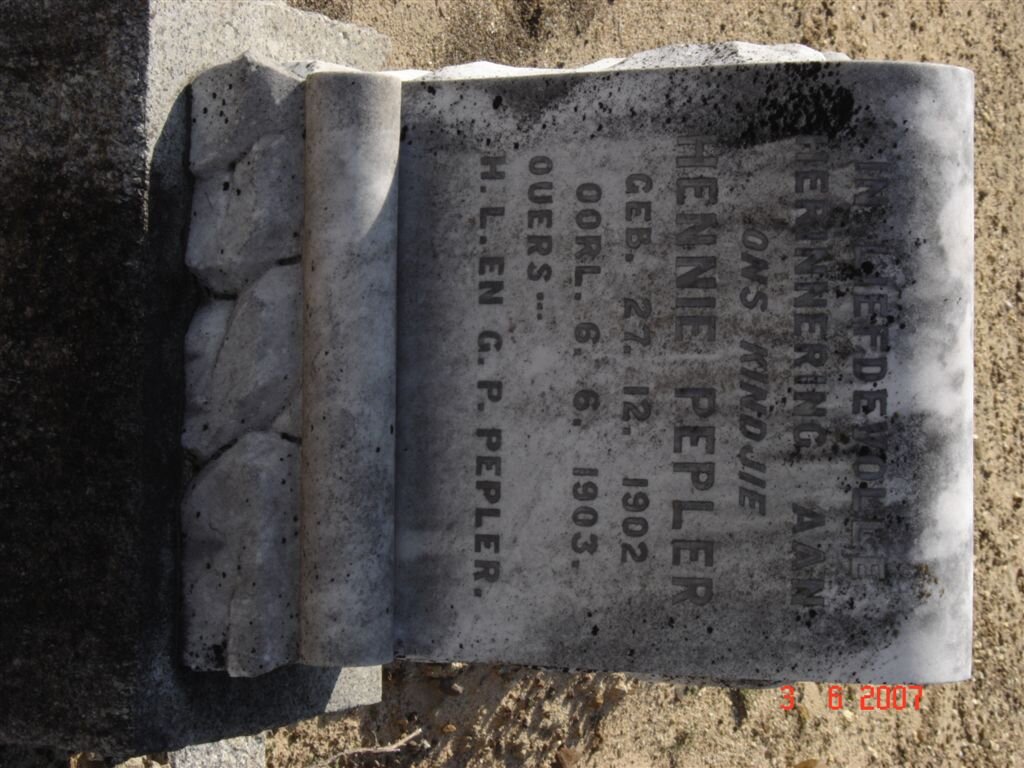 PEPLER Hennie 1902-1903