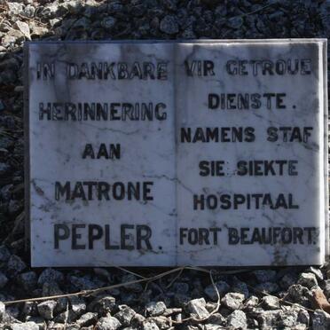 PEPLER Louisa Maria -1937 :: PEPLER Anna Susanna -1943