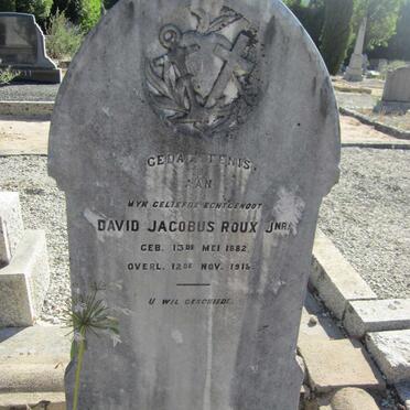 ROUX David Jacobus 1882-1918