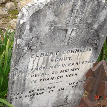 SCHUT  Elbert Cornelis 1899-1901