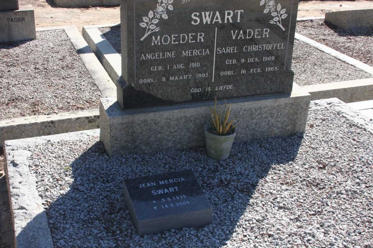 SWART Sarel Christoffel 1909-1965 &amp; Angeline Mercia 1910-1995 :: SWART Jean Mercia 1939-2009