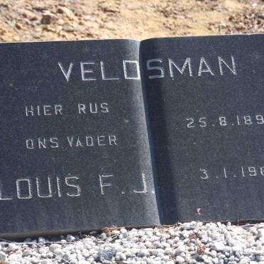 VELDSMAN Louis F.J. 1890-1960