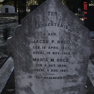 HUGO Jacob P. 1825-1908 &amp; Maria M. 1824-1887