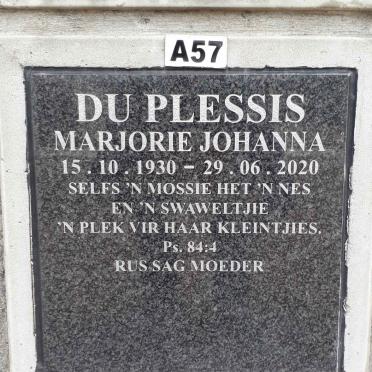 PLESSIS Marjorie Johanna, du 1930-2020