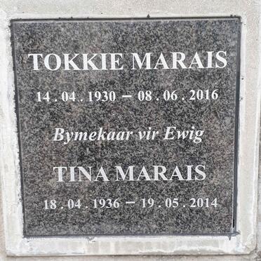 MARAIS Tokkie 1930-2016 &amp; Tina 1936-2014