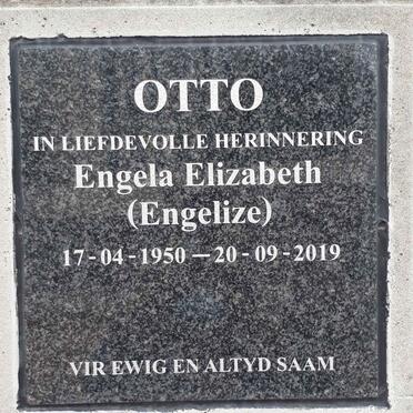 OTTO Engela Elizabeth 1950-2019