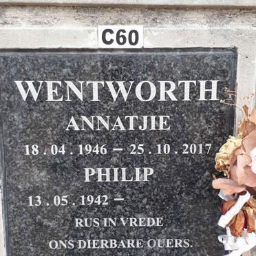 WENTWORTH Philip 1942- &amp; Annatjie 1946-2017