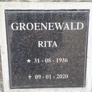 GROENEWALD Rita 1936-2020