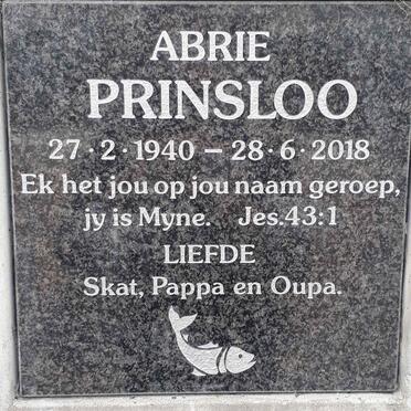 PRINSLOO Abrie 1940-2018