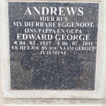 ANDREWS Edward George 1937-2011