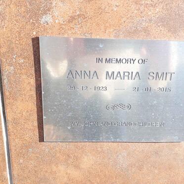SMIT Anna Maria 1923-2015