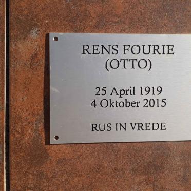 FOURIE Rens, OTTO 1919-2015