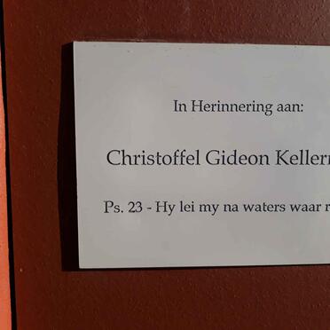 Western Cape, GANSBAAI, AGS Kerk / AFM Church, Memorial wall