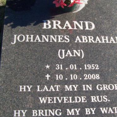 BRAND Johannes Abraham 1952-2008