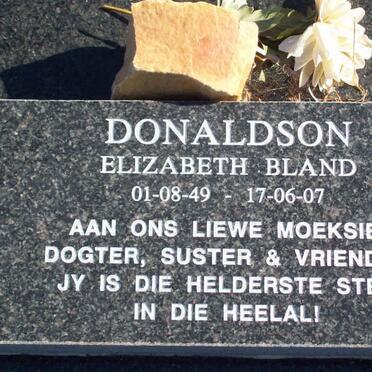DONALDSON Elizabeth Bland 1949-2007