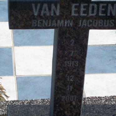 EEDEN Benjamin Jacobus, van 1913-2001