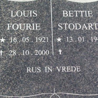 FOURIE Louis 1921-2000 &amp; Bettie STODART 1941-