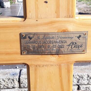 HAVENGA Gerhardus Jacobs 1963-2022