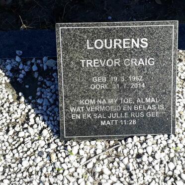 LOURENS Trevor Craig 1962-2014