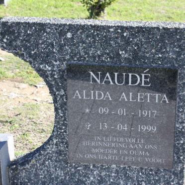 NAUDE Alida Aletta 1917-1999