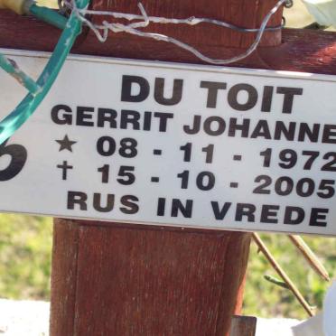 TOIT Gerrit Johannes, du 1972-2005