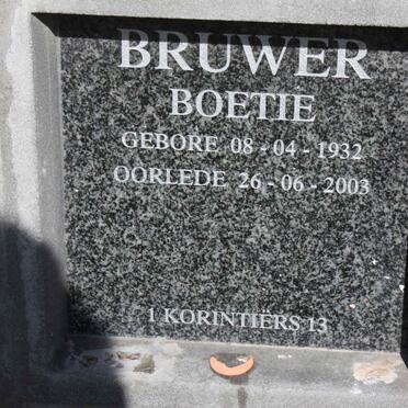 BRUWER Boetie 1932-2003