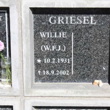 GRIESEL W.F.J. 1931-2002