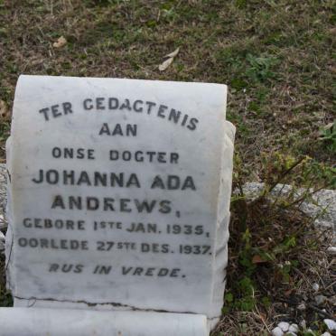 ANDREWS Johanna Ada 1935-1937