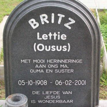 BRITZ Lettie 1908-2001
