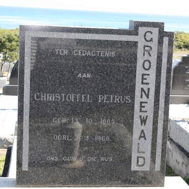 GROENEWALD Christoffel Petrus 1885-1968