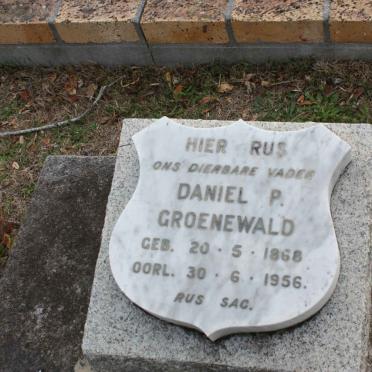 GROENEWALD Daniel P. 1868-1956