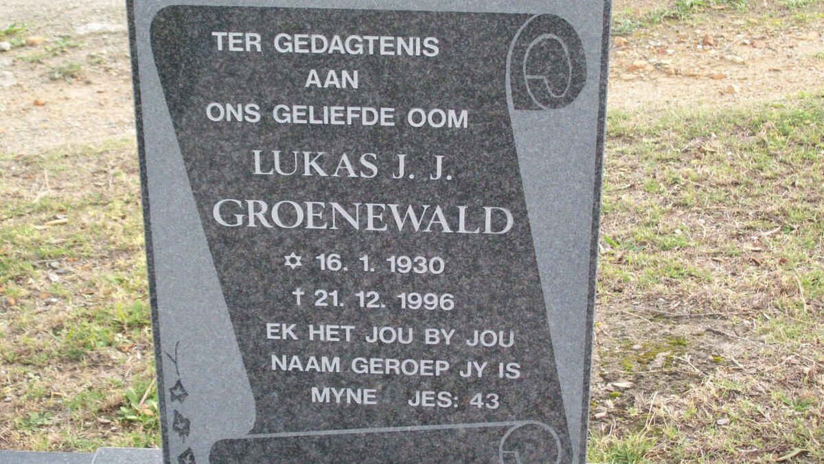 GROENEWALD Lukas J.J. 1930-1996