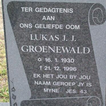 GROENEWALD Lukas J.J. 1930-1996