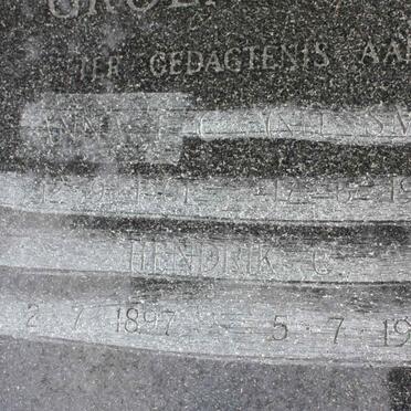 GROENEWALD Hendrik C. 1897-1978 &amp; Anna E.C. SMIT 1901-1977