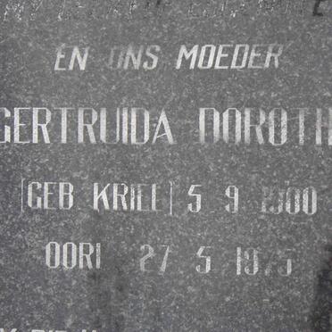 HAVENGA Gertruida Dorothea nee KRIEL 1900-1975