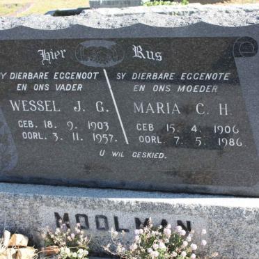 MOOLMAN Wessel J.G. 1903-1957 &amp; Maria C.H. 1906-1986
