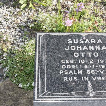 OTTO Susara Johanna 1934-1985