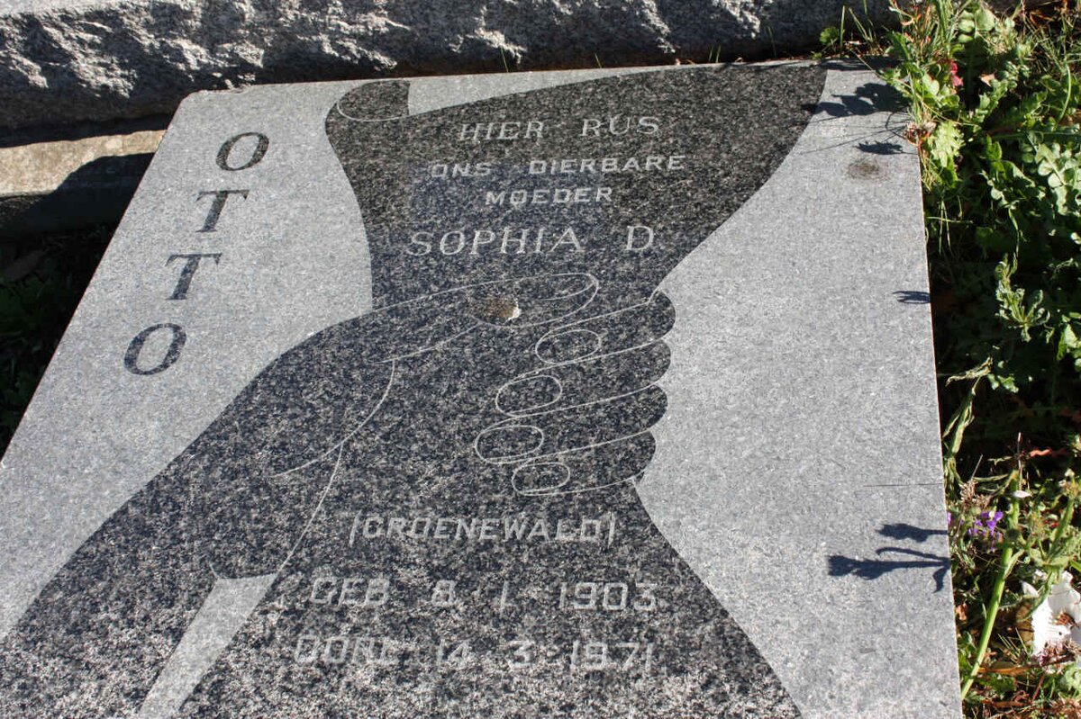 OTTO Sophia D. nee GROENEWALD 1903-1971