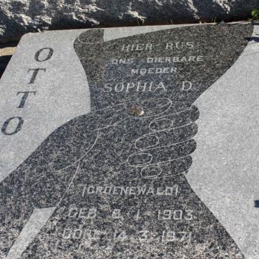OTTO Sophia D. nee GROENEWALD 1903-1971