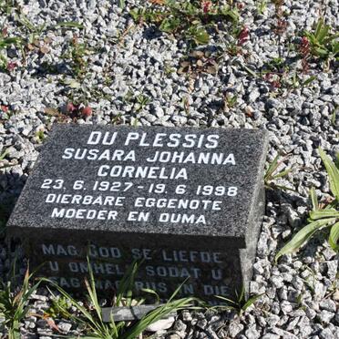 PLESSIS Susara Johanna Cornelia, du 1927-1998