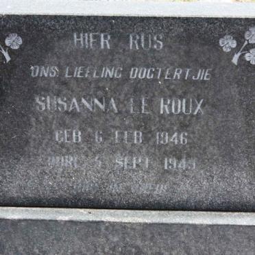 ROUX Susanna, le 1946-1959 