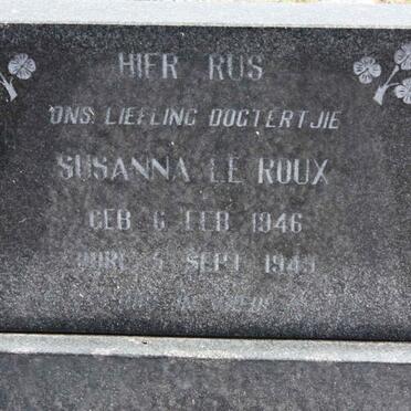 ROUX Susanna, le 1946-1959 