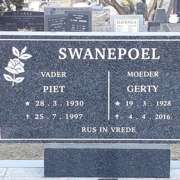 SWANEPOEL Piet 1930-1997 &amp; Gerty 1928-2016
