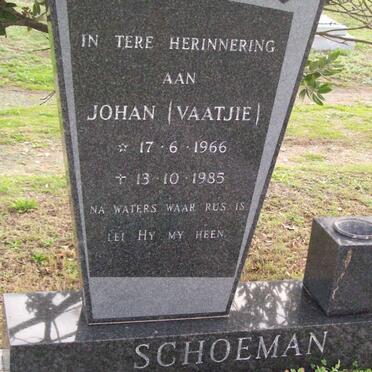 SCHOEMAN Johan 1966-1985
