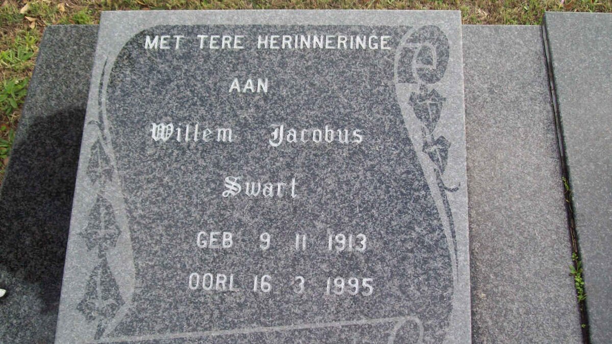 SWART Willem Jacobus1913-1995