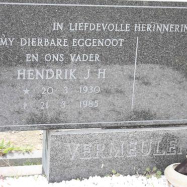 VERMEULEN Hendrik J.H. 1930-1985
