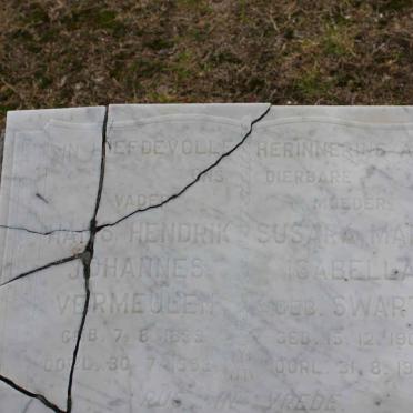 VERMEULEN Hans Hendrik Johannes 1899-1953 &amp; Susara Maria Isabella SWART 1903-1978