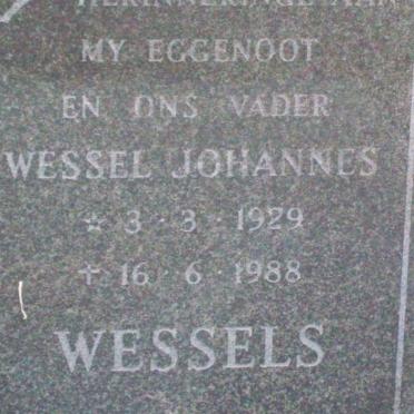 WESSELS Wessel Johannes 1929-1988